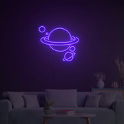 Planets Neon Sign Neon Light Signs Custom For Home Bar Party Decoration