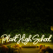 Plant High School Yellow Neon Sign