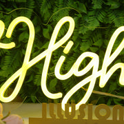 Plant High School Yellow Neon Sign