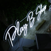 Play B Sharp White Neon Sign