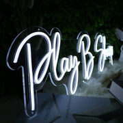 Play B Sharp White Neon Sign