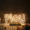 Play Yellow Neon Sign