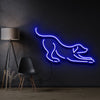 Playful Dog Neon Sign