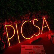 PLCSA Red Neon Sign