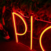 PLCSA Red Neon Sign