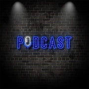 Podcast With Retro Mic Neon Sign