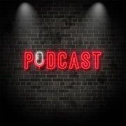 Podcast With Retro Mic Neon Sign