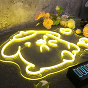 Pom Pom Purin Yellow Neon Sign