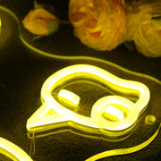 Pom Pom Purin Yellow Neon Sign