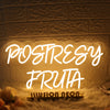 Postresy Fruta Yellow Neon Sign