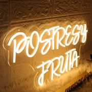 Postresy Fruta Yellow Neon Sign