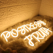 Postresy Fruta Yellow Neon Sign