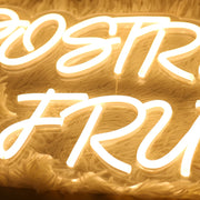 Postresy Fruta Yellow Neon Sign