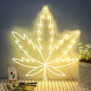 Pot Leaf Cannabis Leaf Marijuana Leaf Neon Sign NE130252