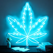 Pot Leaf Cannabis Leaf Marijuana Leaf Neon Sign NE130252