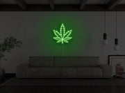 Pot Leaf Cannabis Leaf Marijuana Leaf Neon Sign NE130252