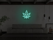 Pot Leaf Cannabis Leaf Marijuana Leaf Neon Sign NE130252