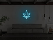 Pot Leaf Cannabis Leaf Marijuana Leaf Neon Sign NE130252