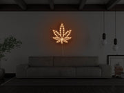 Pot Leaf Cannabis Leaf Marijuana Leaf Neon Sign NE130252