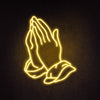 Praying Hands Neon Sign