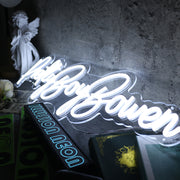 Pretty Boy Bowen White Neon Sign