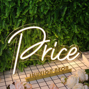 Price Yellow Neon Sign