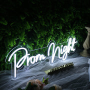 Prom Night White Neon Sign