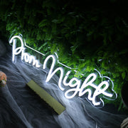 Prom Night White Neon Sign