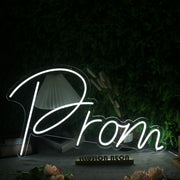 Prom White Custom Neon Sign