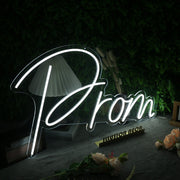 Prom White Custom Neon Sign