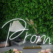 Prom White Custom Neon Sign