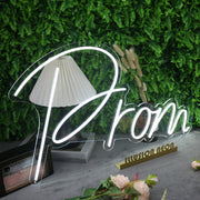 Prom White Custom Neon Sign