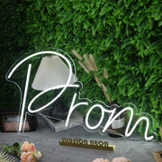 Prom White Custom Neon Sign