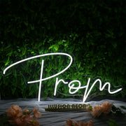 Prom White Neon Sign