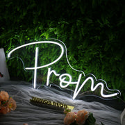 Prom White Neon Sign