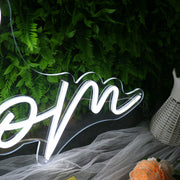 Prom White Neon Sign