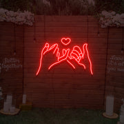 Promise Finger Neon Sign Lights Night Lamp Led Neon Sign Light For Home Party