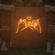 Promise Finger Neon Sign Lights Night Lamp Led Neon Sign Light For Home Party