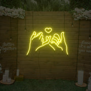 Promise Finger Neon Sign Lights Night Lamp Led Neon Sign Light For Home Party