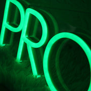 Pronoia Green Neon Sign