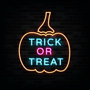 Pumpin Trick or Treat Neon Sign