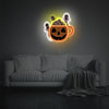 Punkin Mug With Ghosts LED Neon Acrylic Artwork