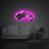 Purple Flame Benz G-Class SUV LED Neon Acrylic Artwork