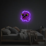 Purple Monster LED Neon Acrylic Artwork