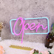 Purple Open Custom Neon Sign