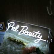 Pvd Beauty White Neon Sign