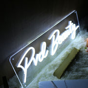 Pvd Beauty White Neon Sign