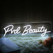 Pvd Beauty White Neon Sign