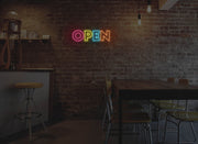 Rainbow Open Neon Sign