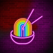 Rainbow Pho Ramen Led Neon Sign With Dimmer Neon Bar Sign Wall Neon Sign